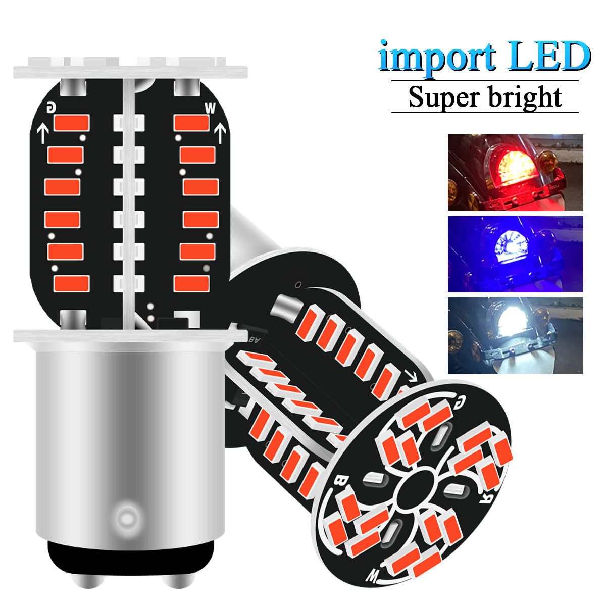 Sos Light Strobe - 1 szt. 1157 BA15D P21/5W Motocyklowe