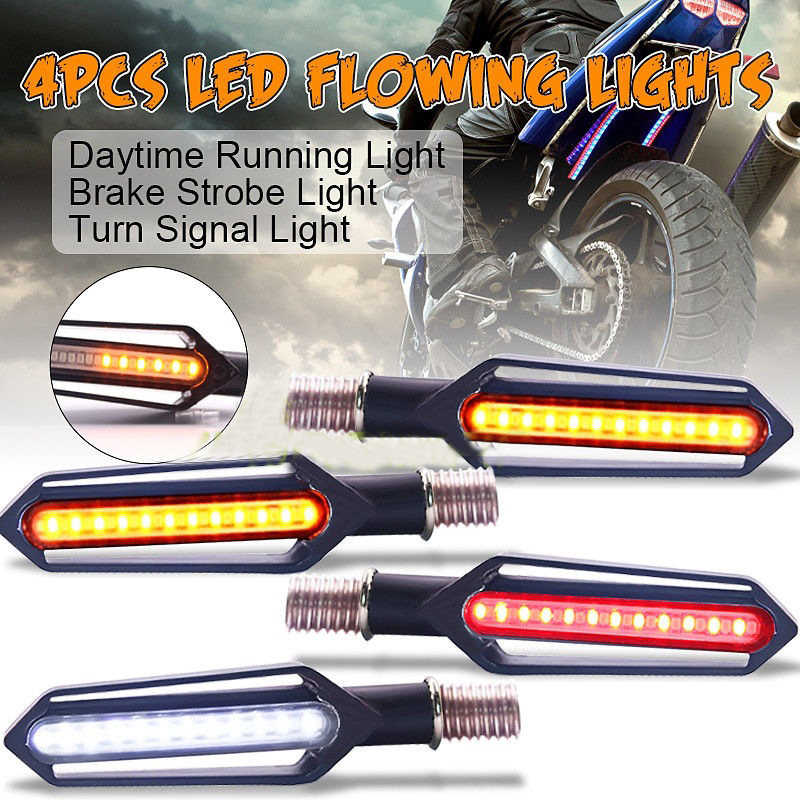 Sos Light Strobe - Motocyklowe kierunkowskazy LED 24LED 12V płynąca