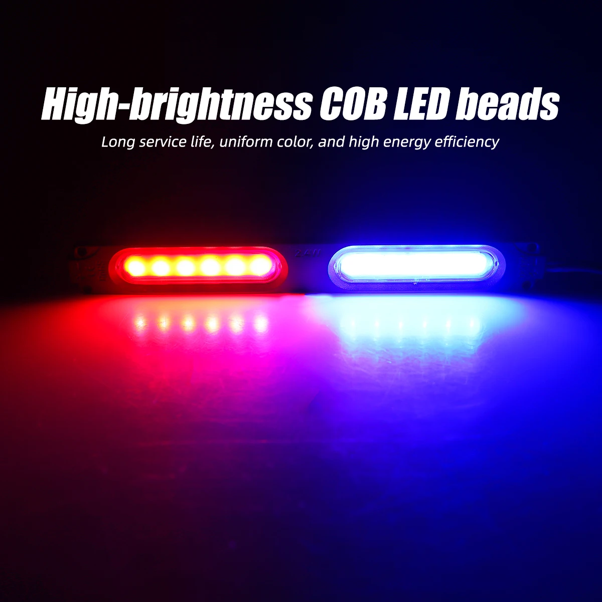 Sos Light Strobe - Czerwono-niebieski, migający, dwukolorowy moduł LED do