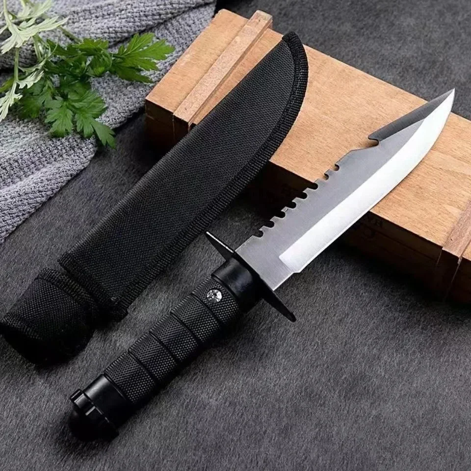 Nóż prosty 7CR17MOV do camping – Bushcraft Knife Fixed recenzja i cena