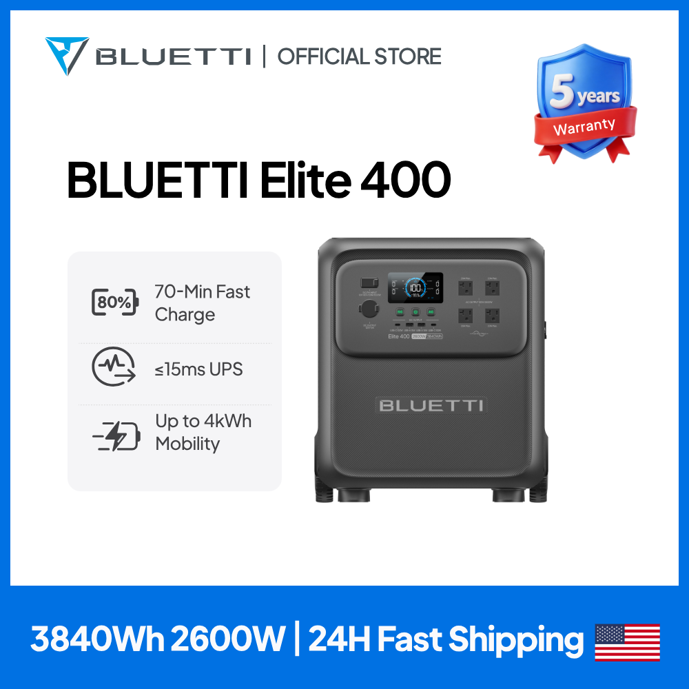 BLUETTI Elite 400 2600W 3840Wh – Solar Emergency Charger recenzja i cena