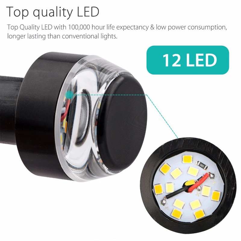 1/2 szt. Kierownica motocykla  – Sos Light Strobe recenzja i cena